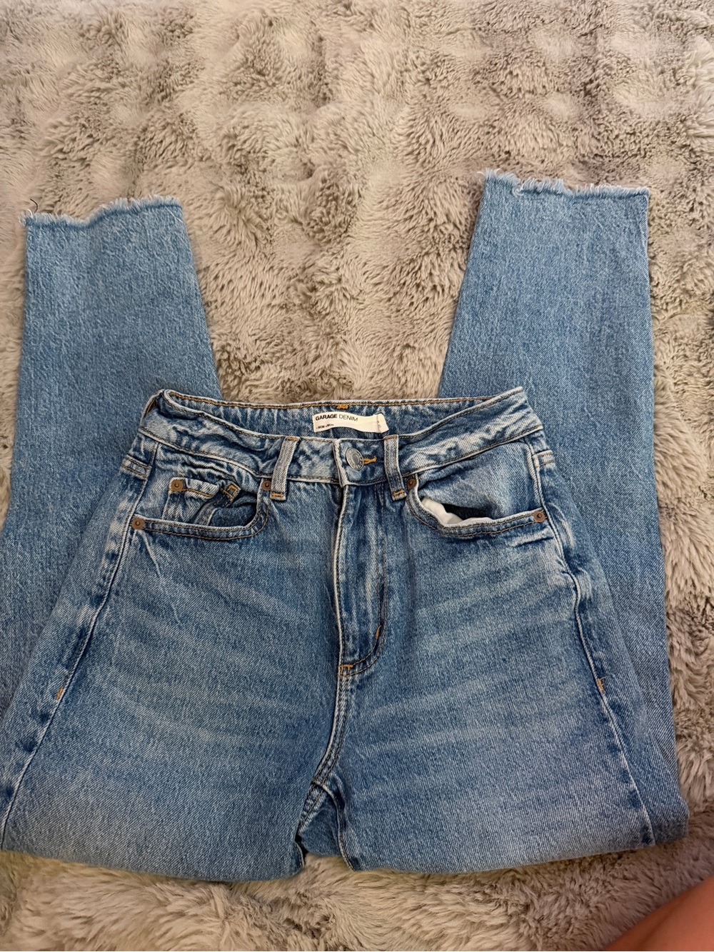 Garage Light Blue Straight Leg Women’s Jeans